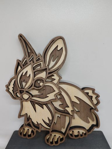 lapin découpage laser